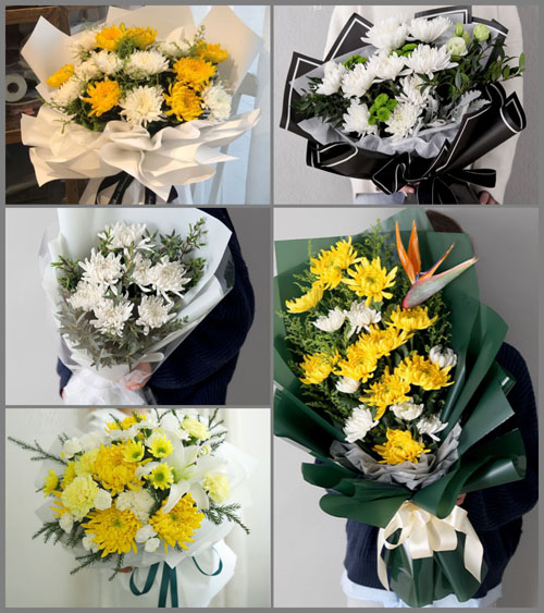 云南文山州广南县者太乡白事花束代送